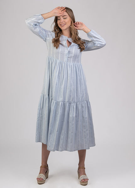 Cotton Striped Dress - 160006