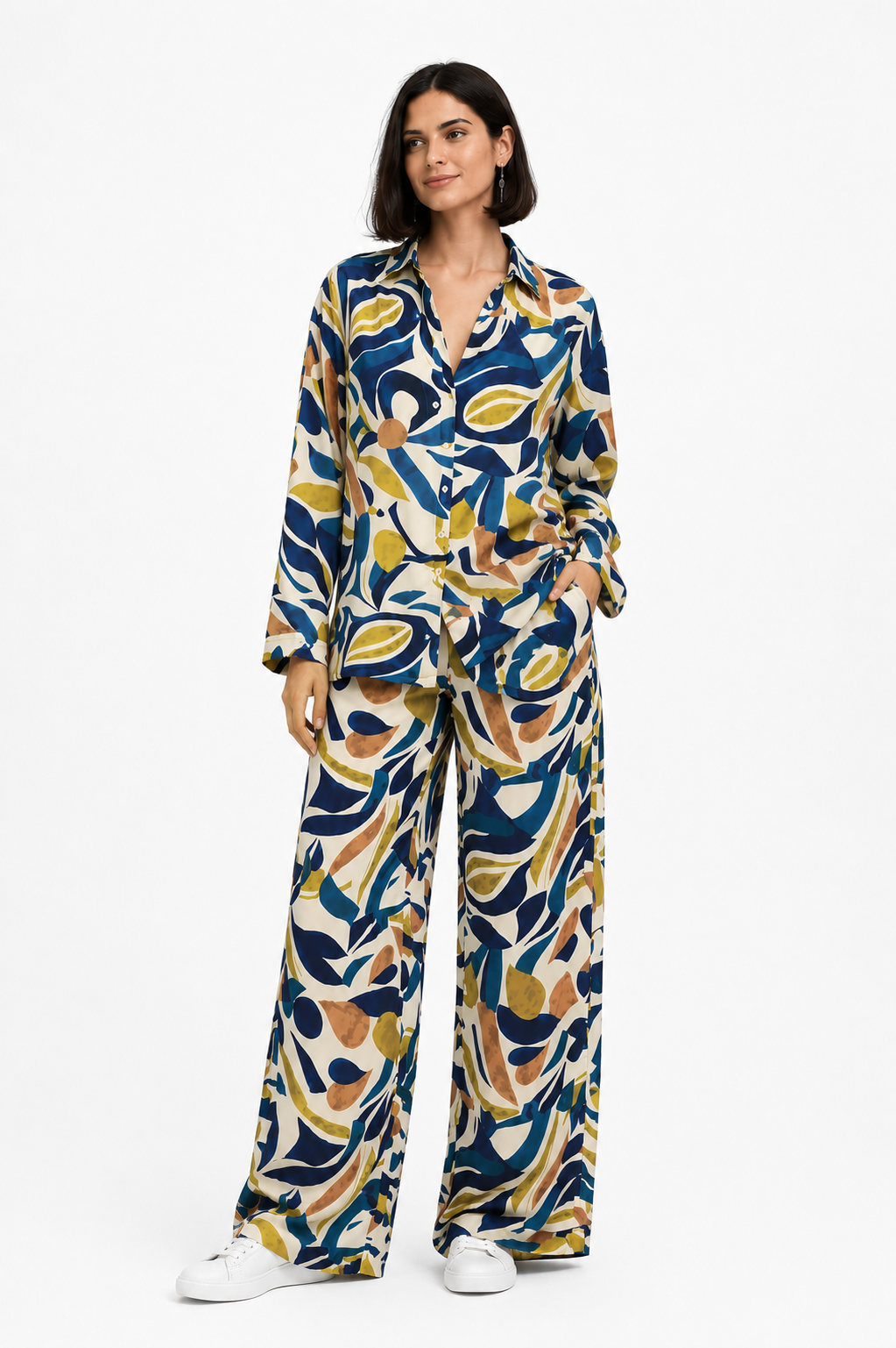 Abstract Oversize Set - Blue