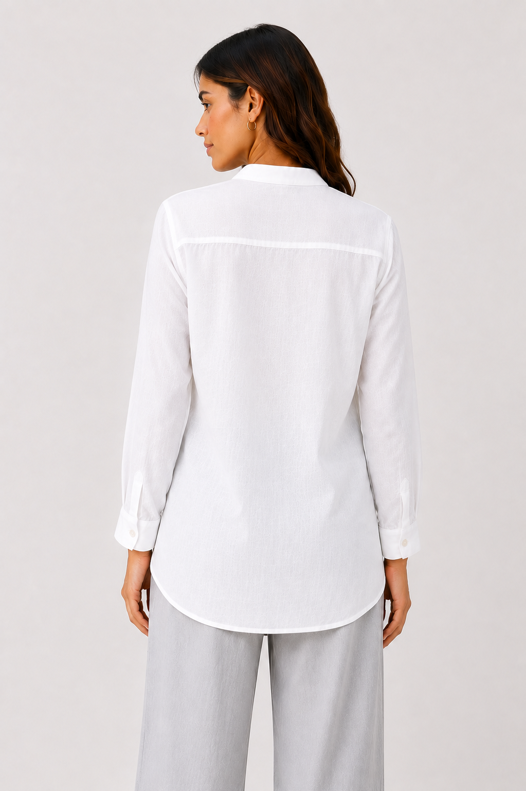 Chinese Collar Linen Shirt - 111021