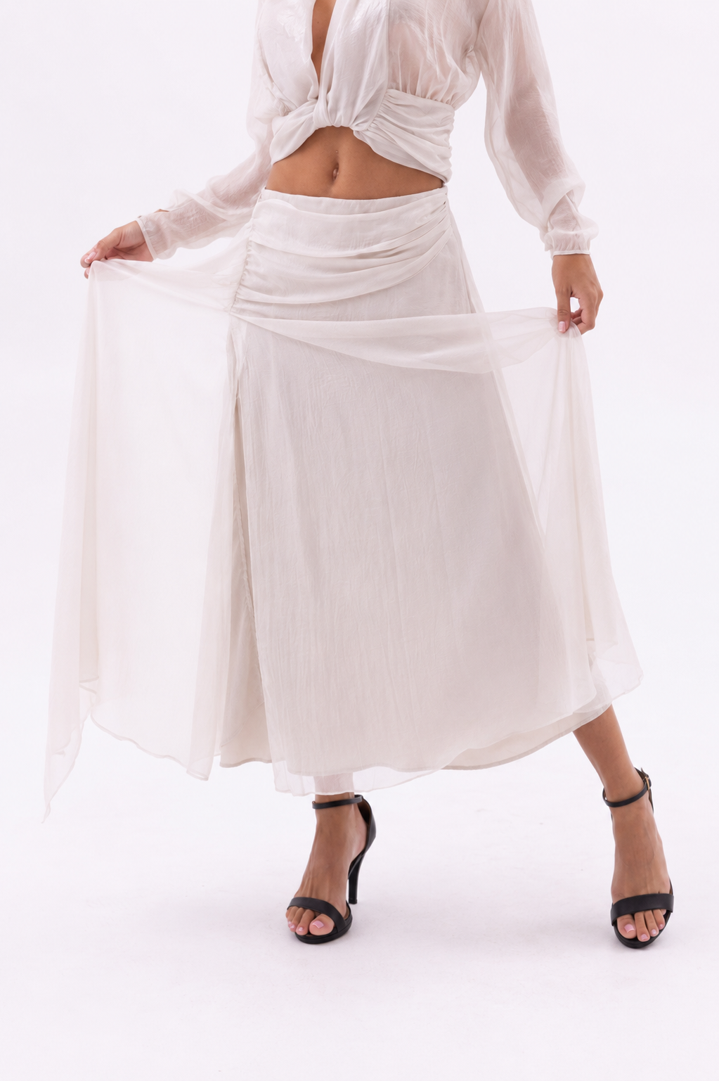 Layered Chiffon Skirt