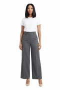 Wide Leg Pants with Belt Loops - 112011