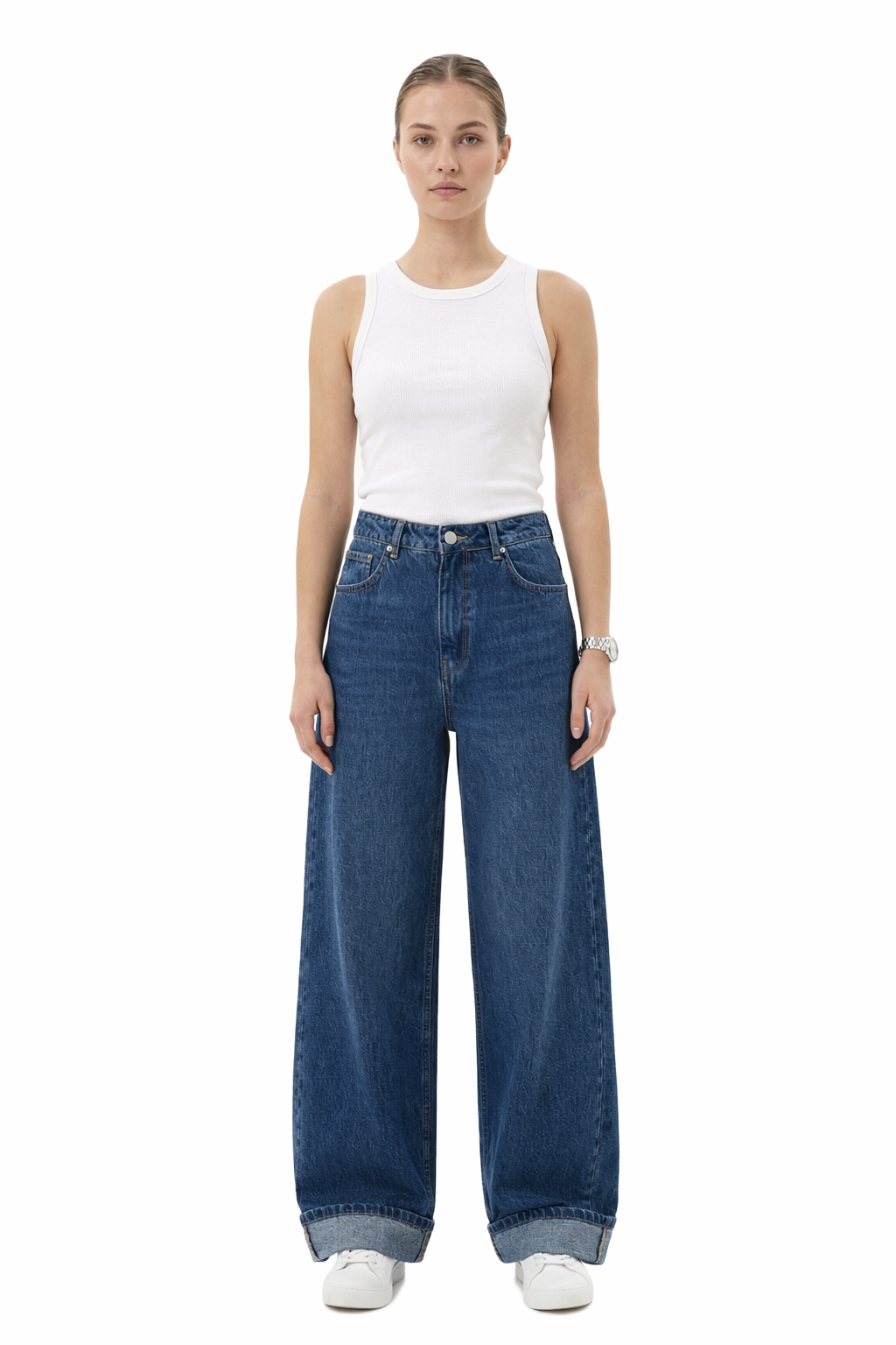 High Waist Wide Leg Denim - 606