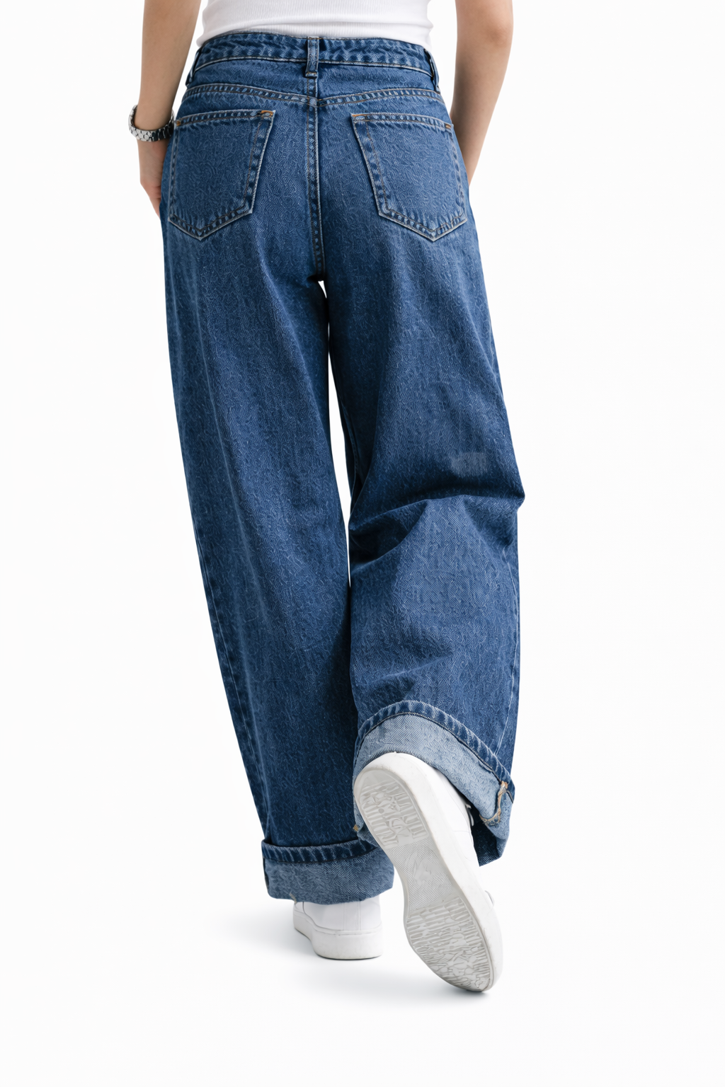 High Waist Wide Leg Denim - 606