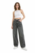 High Waist Wide Leg Denim - 606