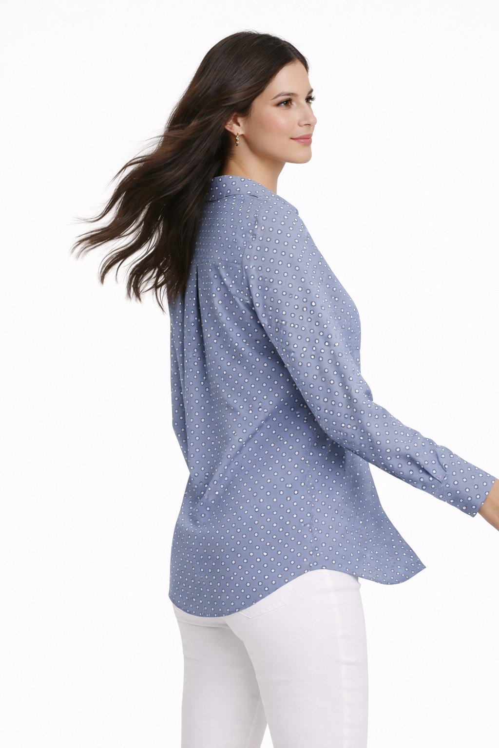 Dotted Light Blue Shirt - 204Q
