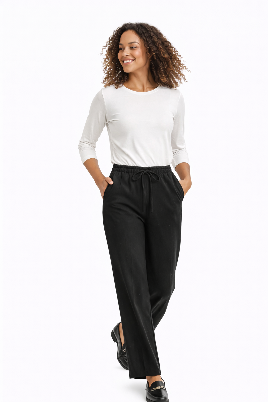 High-Waist Wide Leg Pants - WT12001