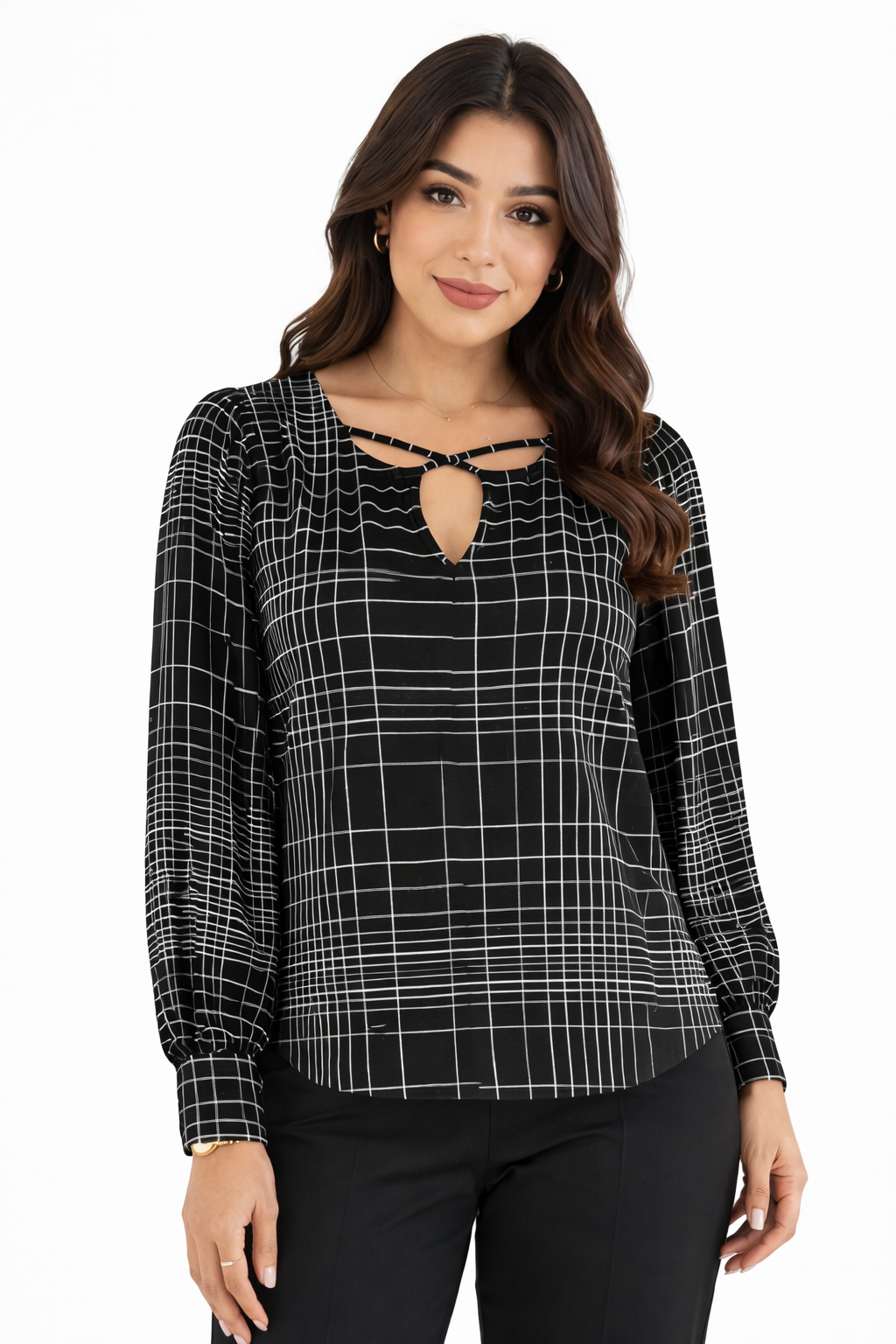 Geometric Print Blouse - 111023