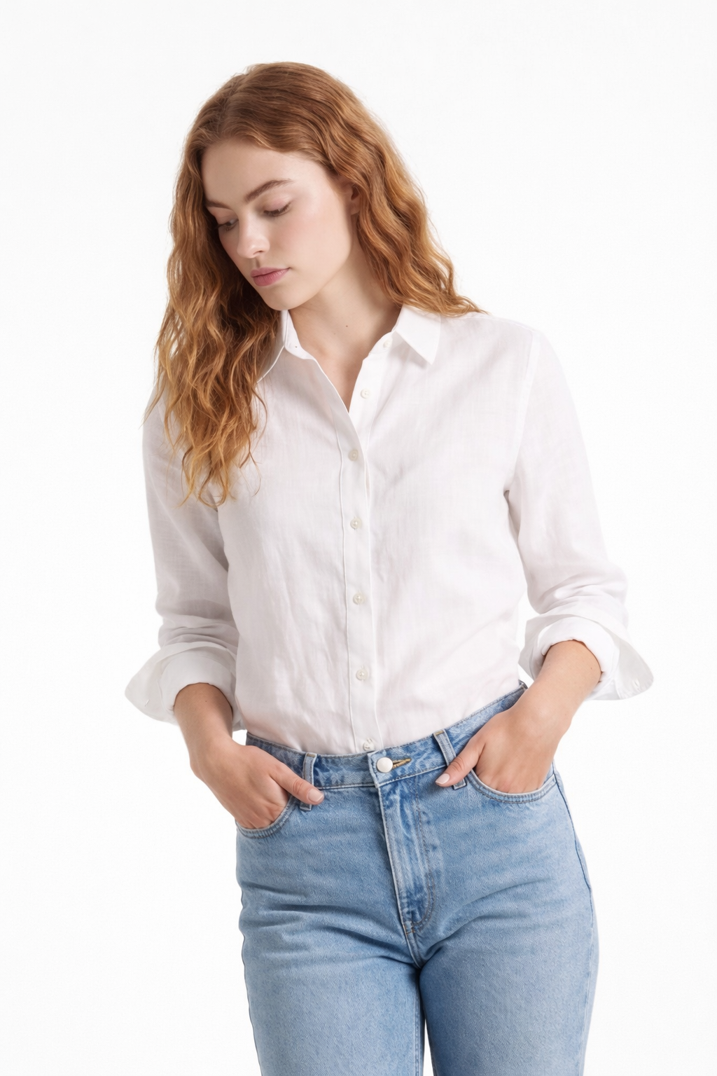 Collar Linen Shirt  - WB11003