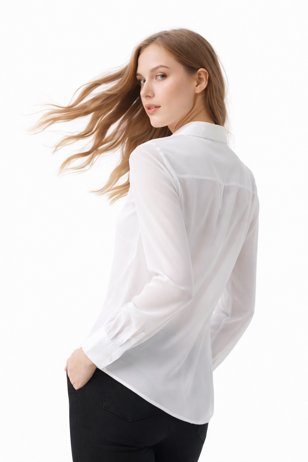 Two-Layer Soft Blouse  - 111027
