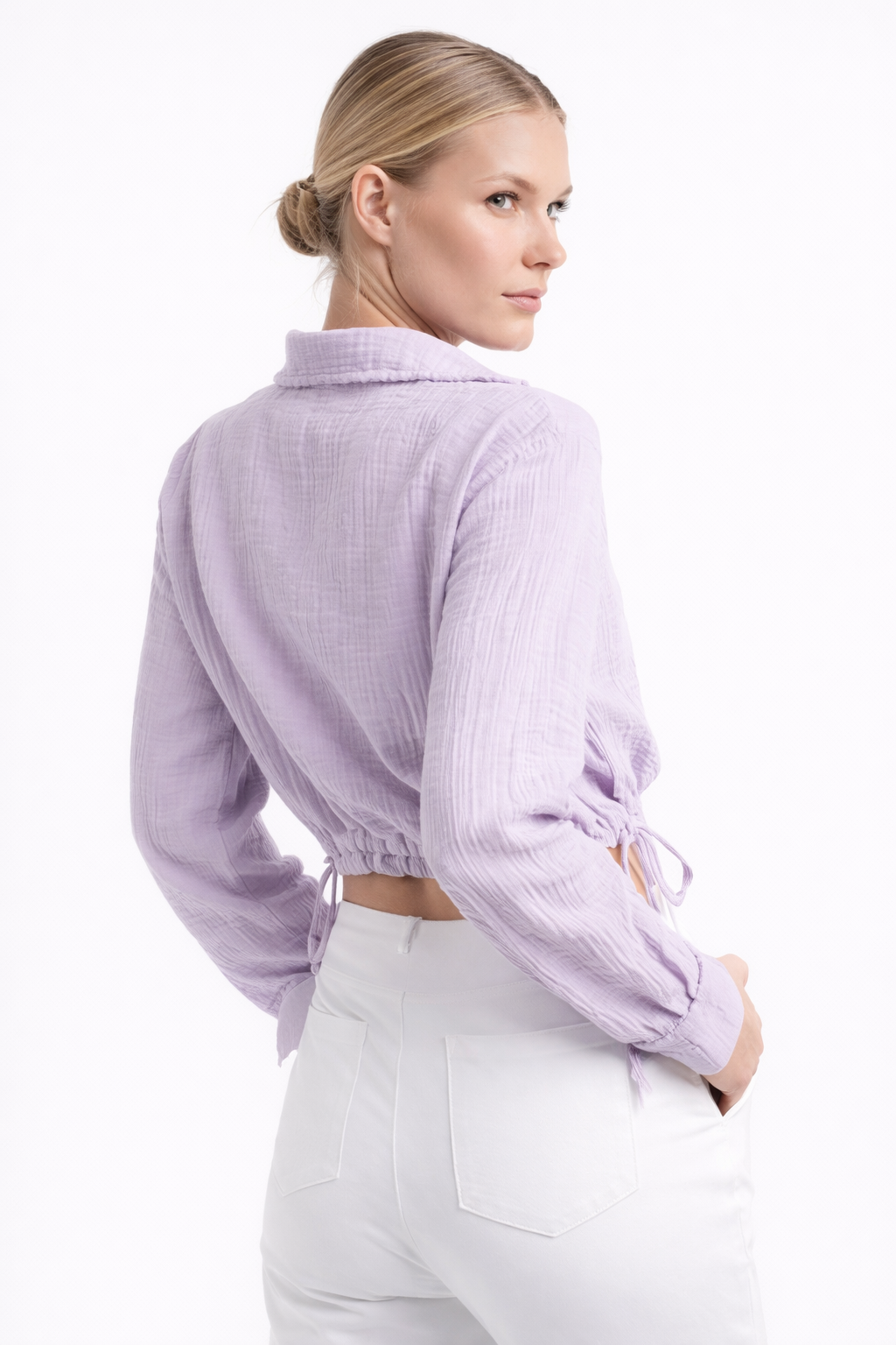 Crinkle short shirt - 111015