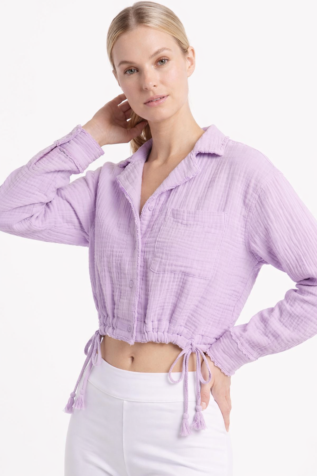 Crinkle short shirt - 111015