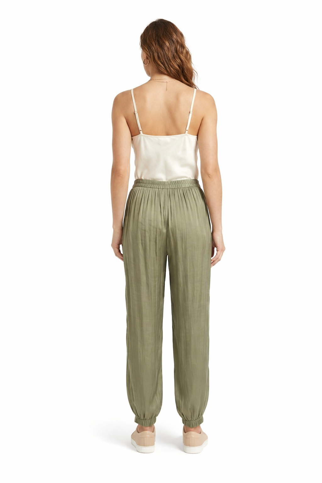 Satin Cuffed-Ankle Jogger - WP112006