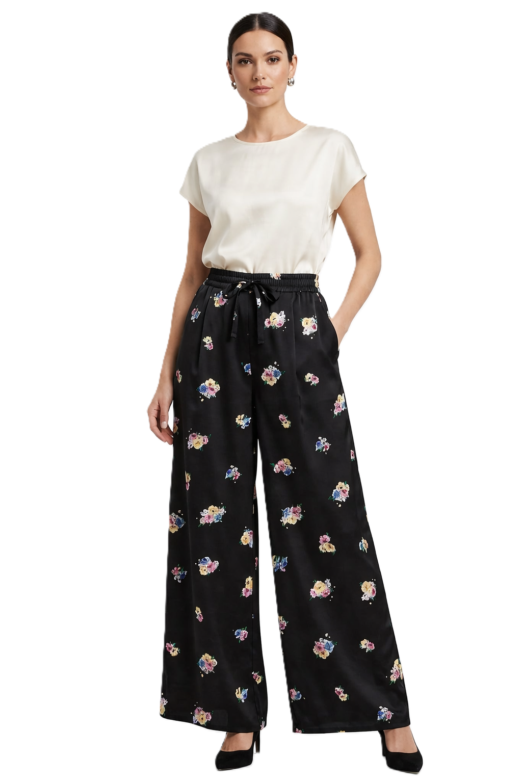 Satin Cuffed-Ankle Jogger - WP112007