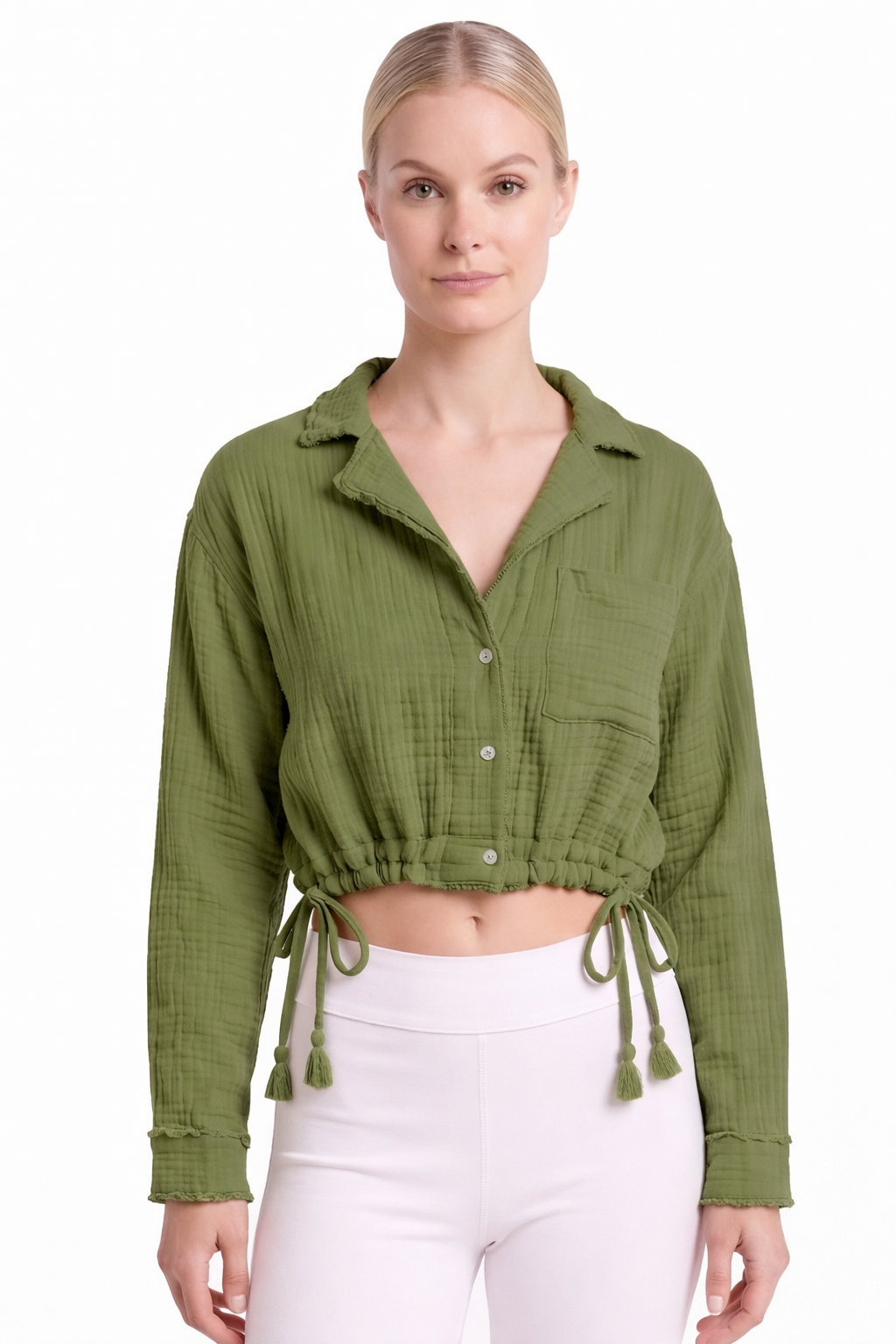 Crinkle short shirt - 111015