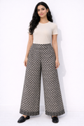 Printed Wide Leg Pants - 112013