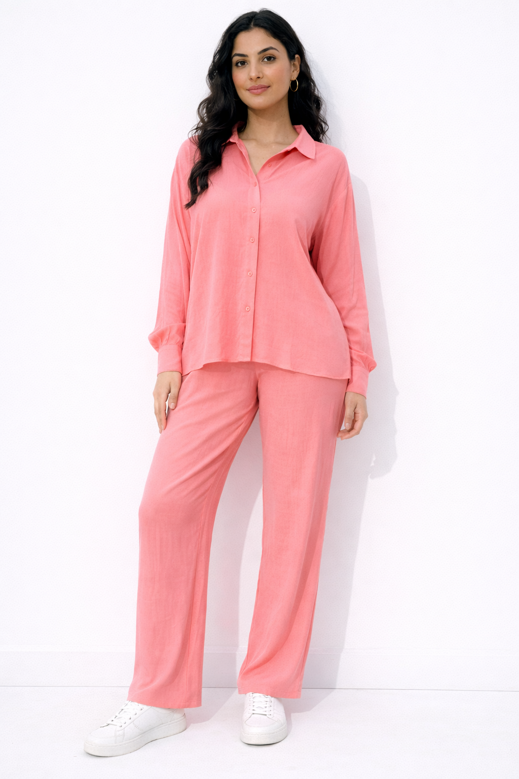 Button Down Shirt – Pink - HD41