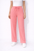 Elastic Waist Loose Pants – Pink -HD42