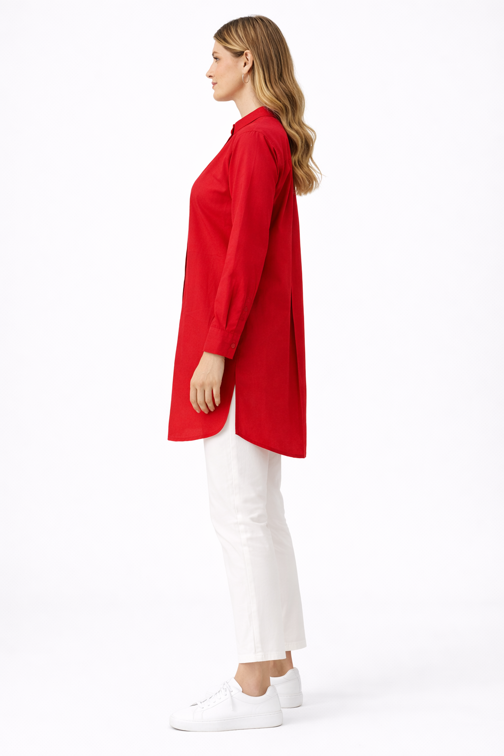 Chinese Collar Linen Shirt - 111021
