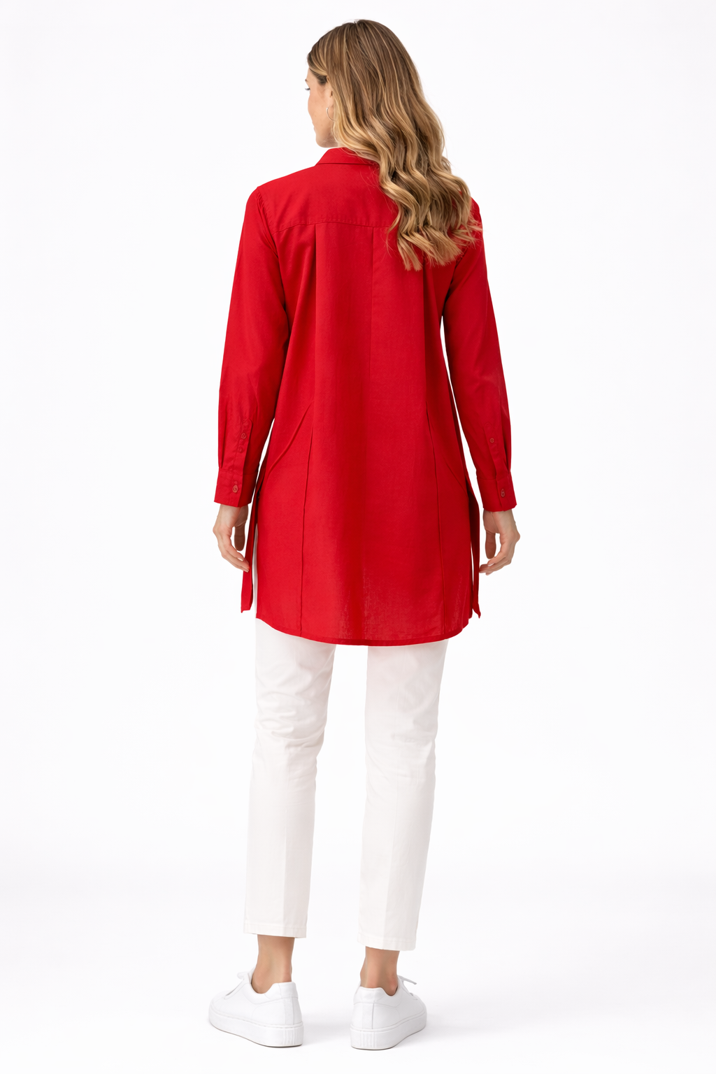 Chinese Collar Linen Shirt - 111021