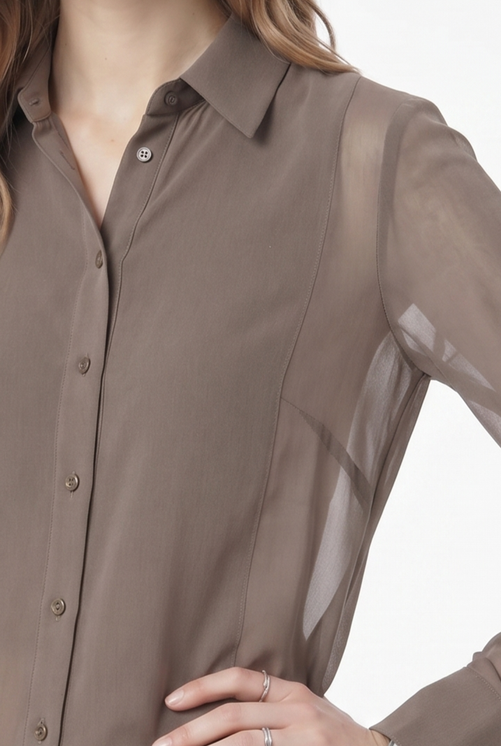 Two-layer chiffon blouse  - 111027
