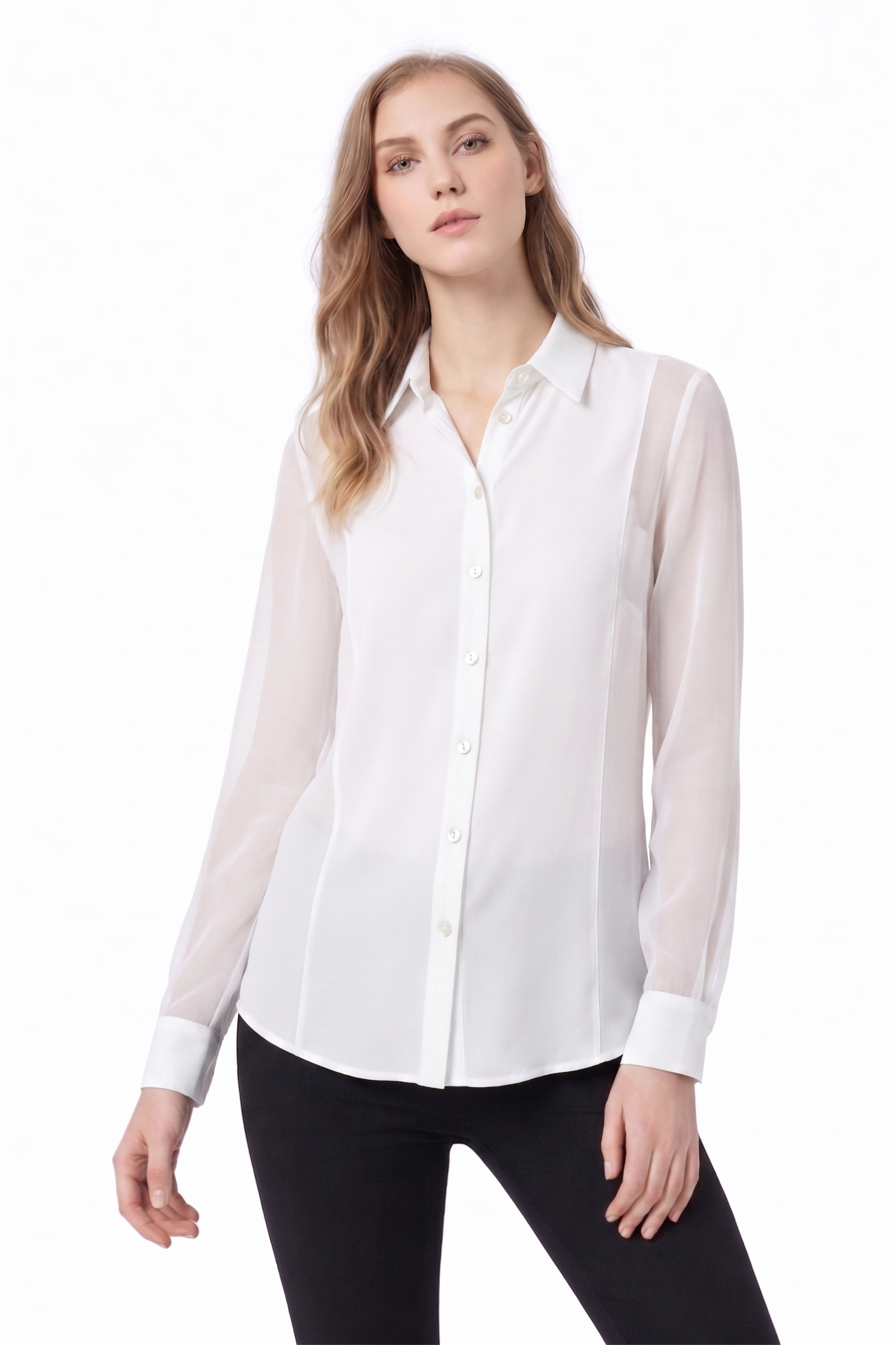 Two-Layer Soft Blouse  - 111027