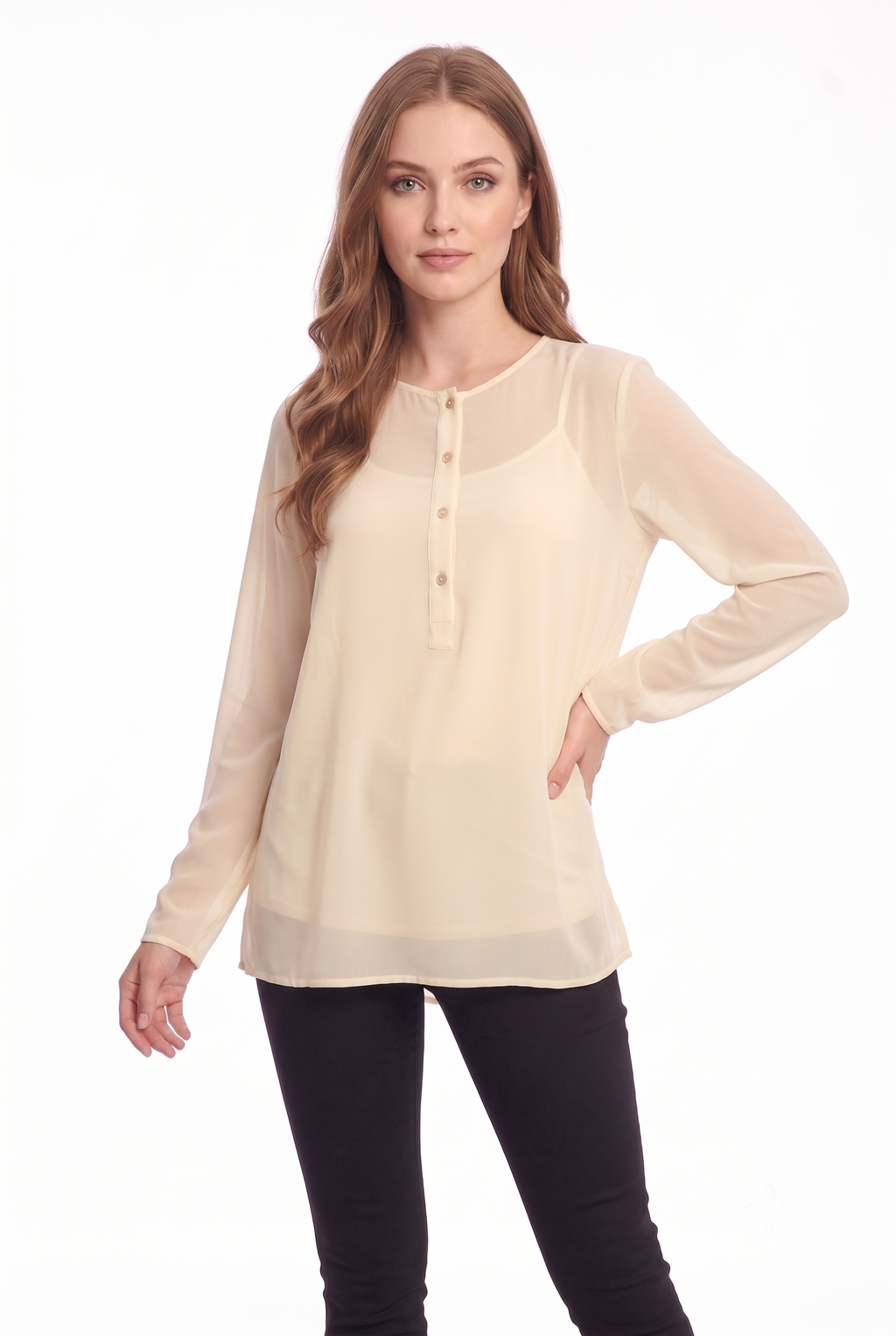chiffon blouse - 111029