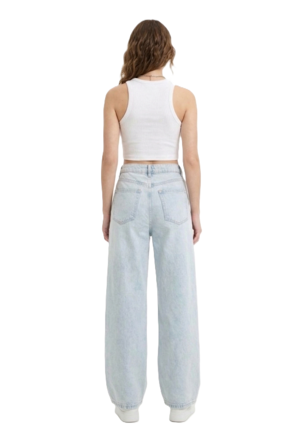 High Waist Wide Leg Denim - 606