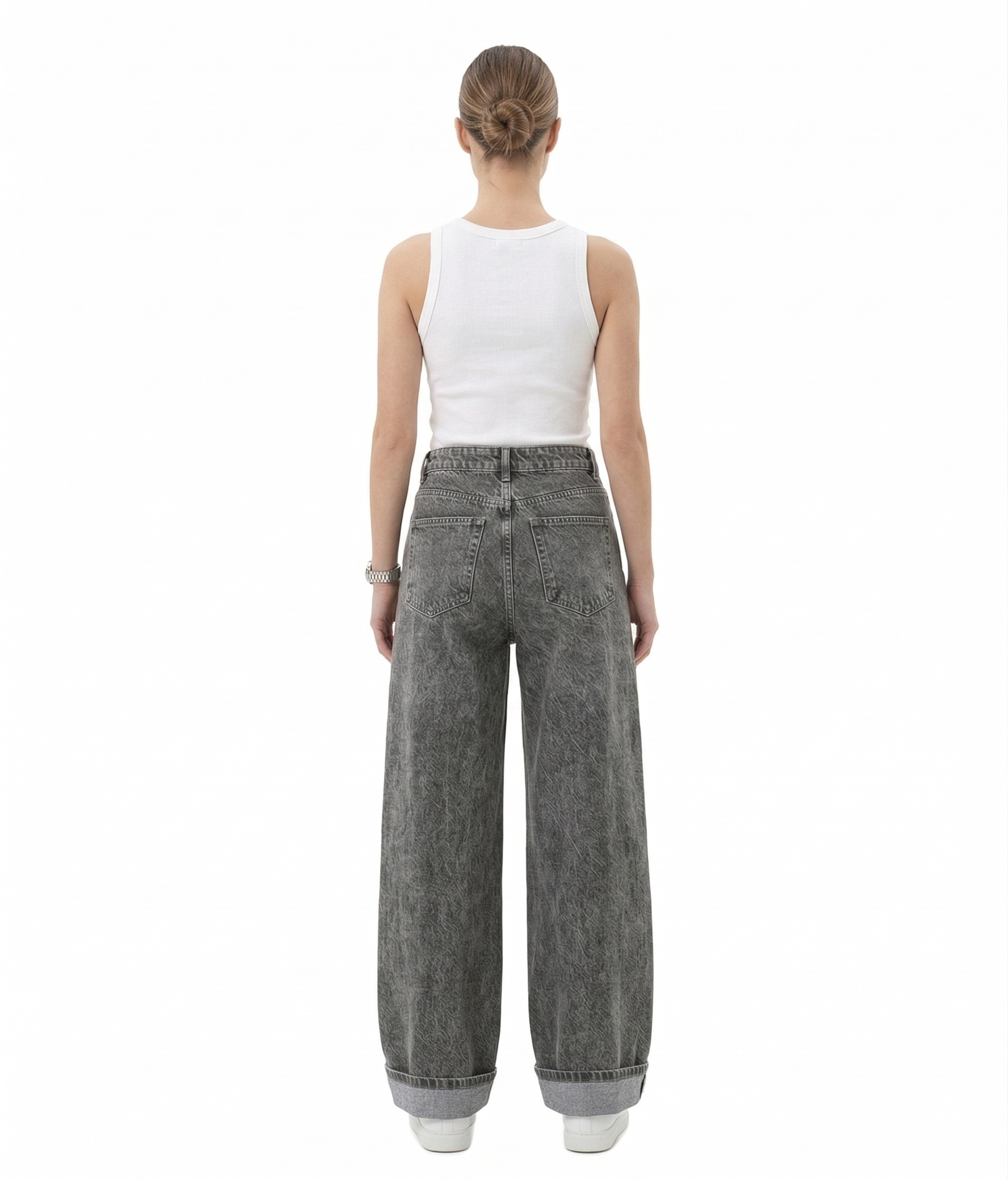 High Waist Wide Leg Denim - 606
