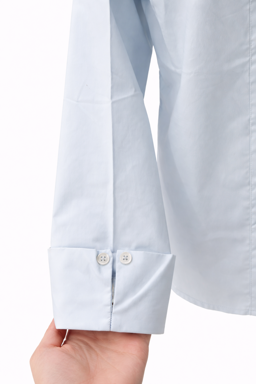Poplin Shirt with Cuffs – Light Blue - 111020