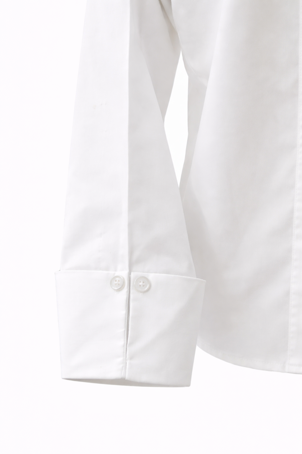 Poplin Shirt with Cuffs – White - 111020