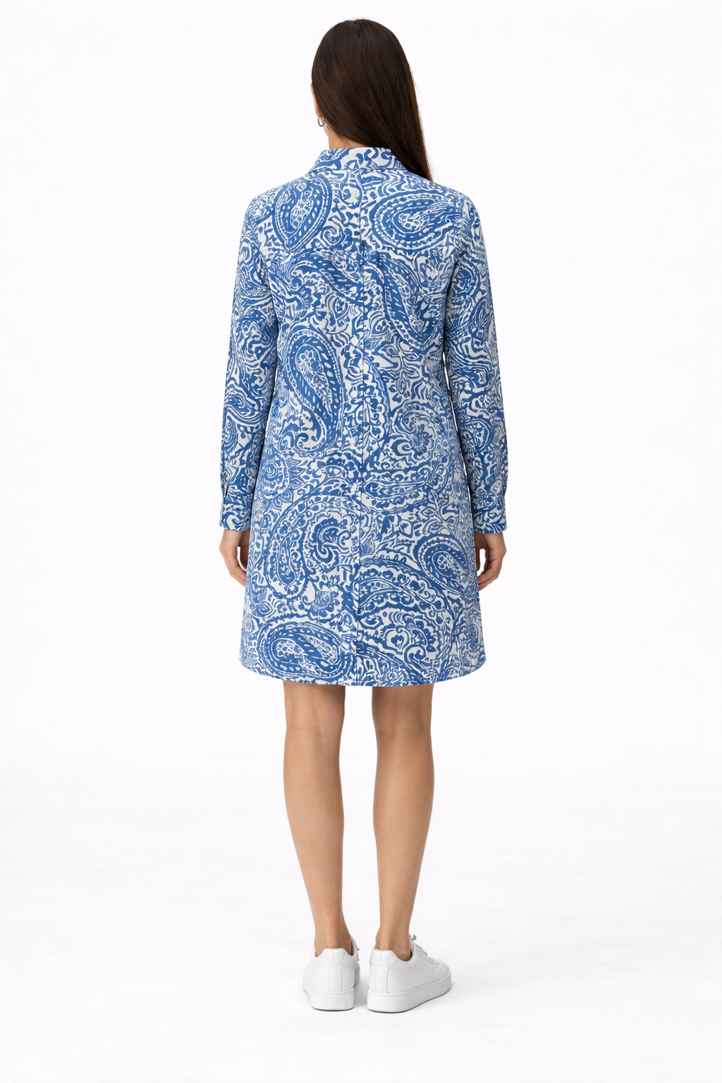 Cashmere Print Shirt Dress - HD40
