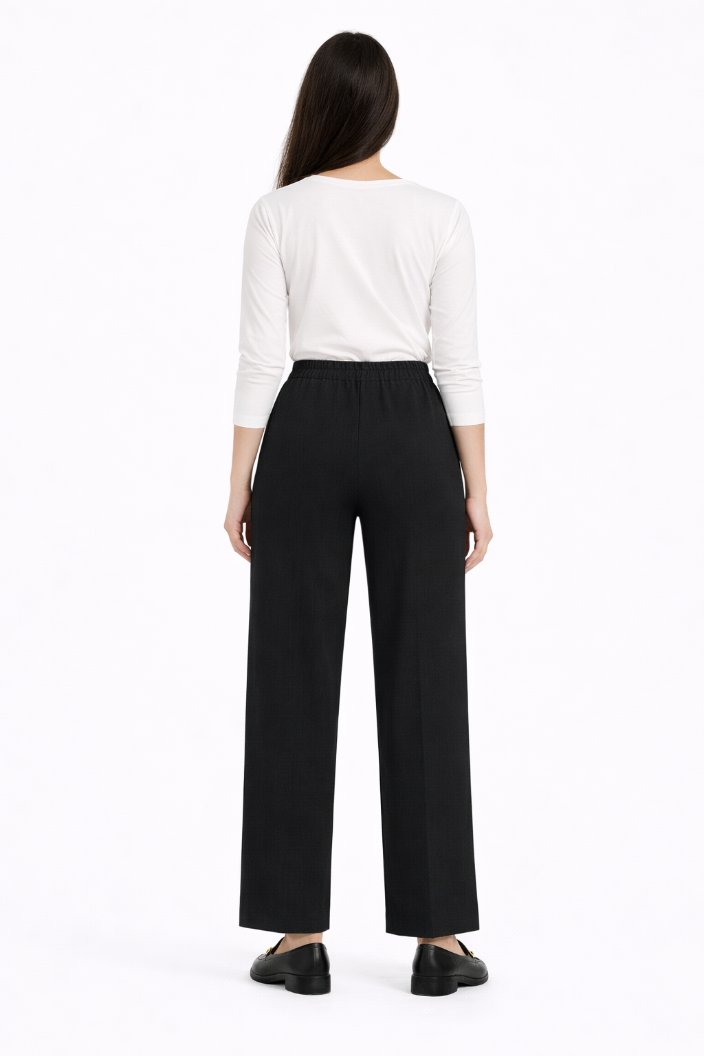 High-Waist Wide Leg Pants - 112002
