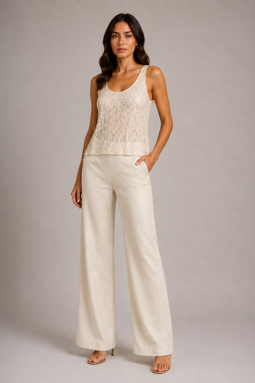 Pants with Stitches on Waist