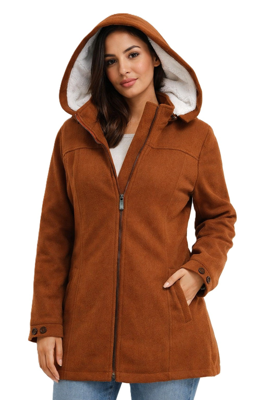 Fur-Lined Jacket - 700