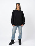 Basic Oversized Sweatshirt – Black - AY23