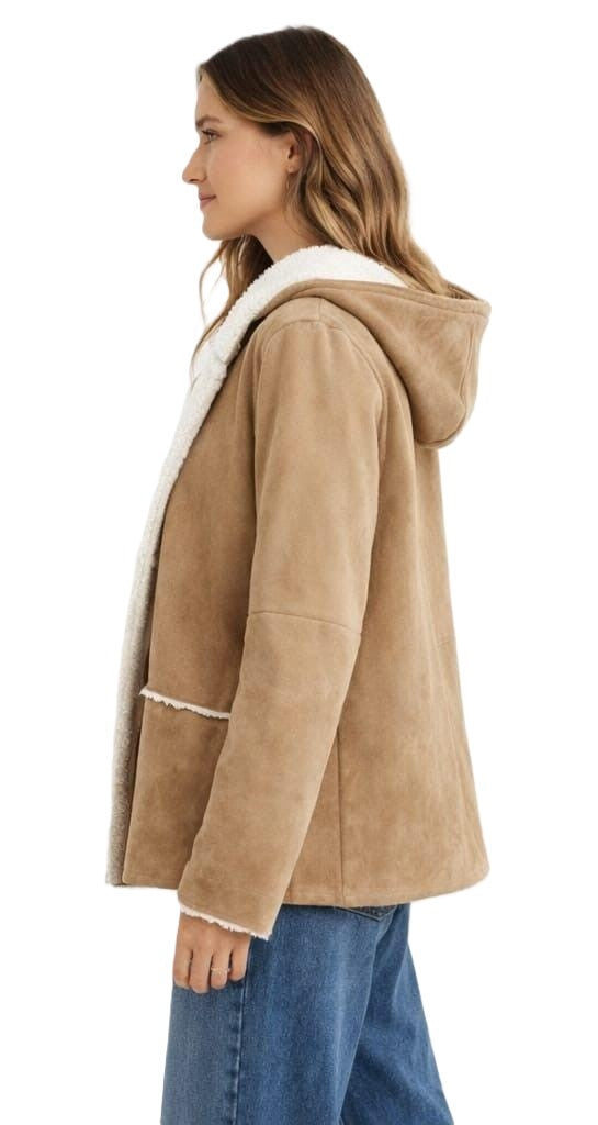 Fleece Lined Hooded Jacket - 560k