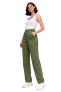 Casual Gabardine Pants – Olive - 112003