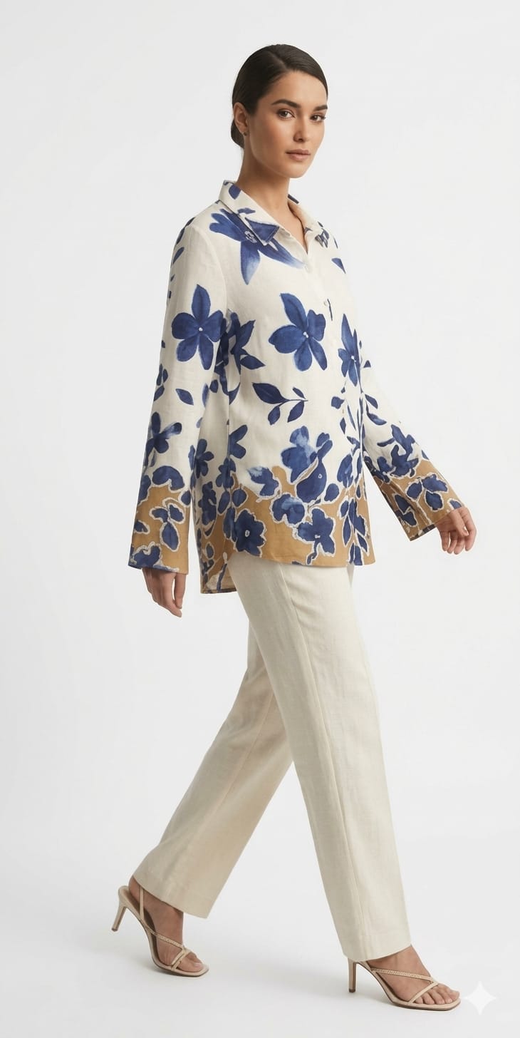 Printed Floral Casual Shirt - 111024