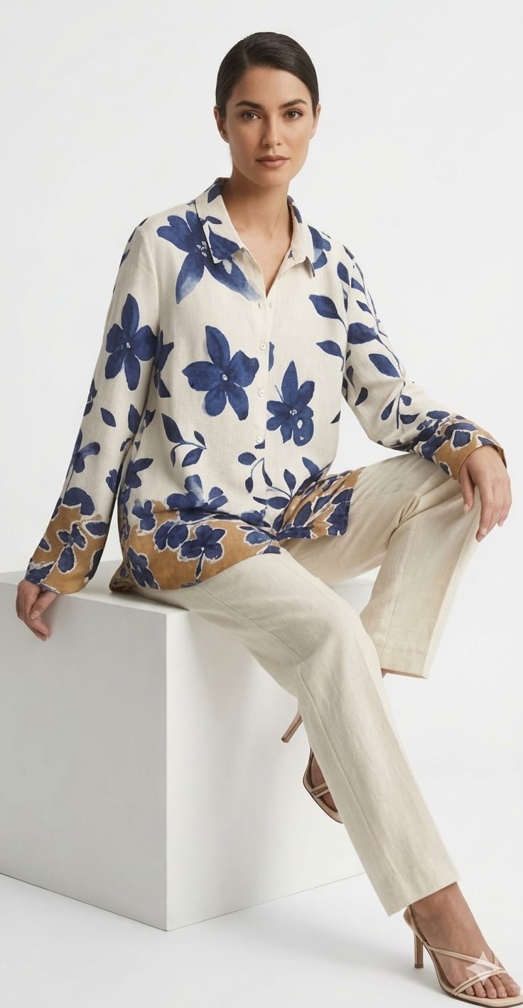 Printed Floral Casual Shirt - 111024