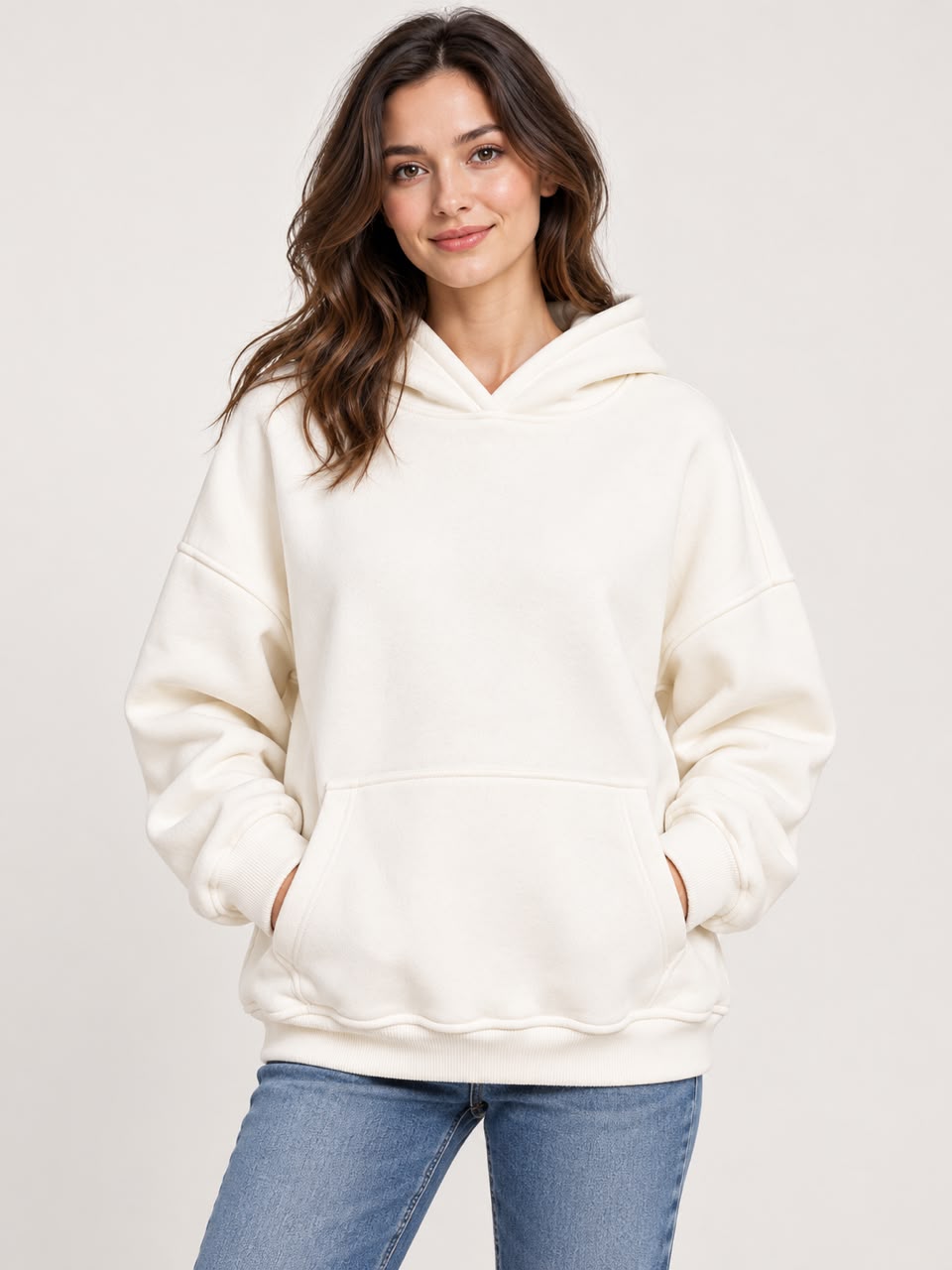 Oversized Hoodie - Off White - CH11001