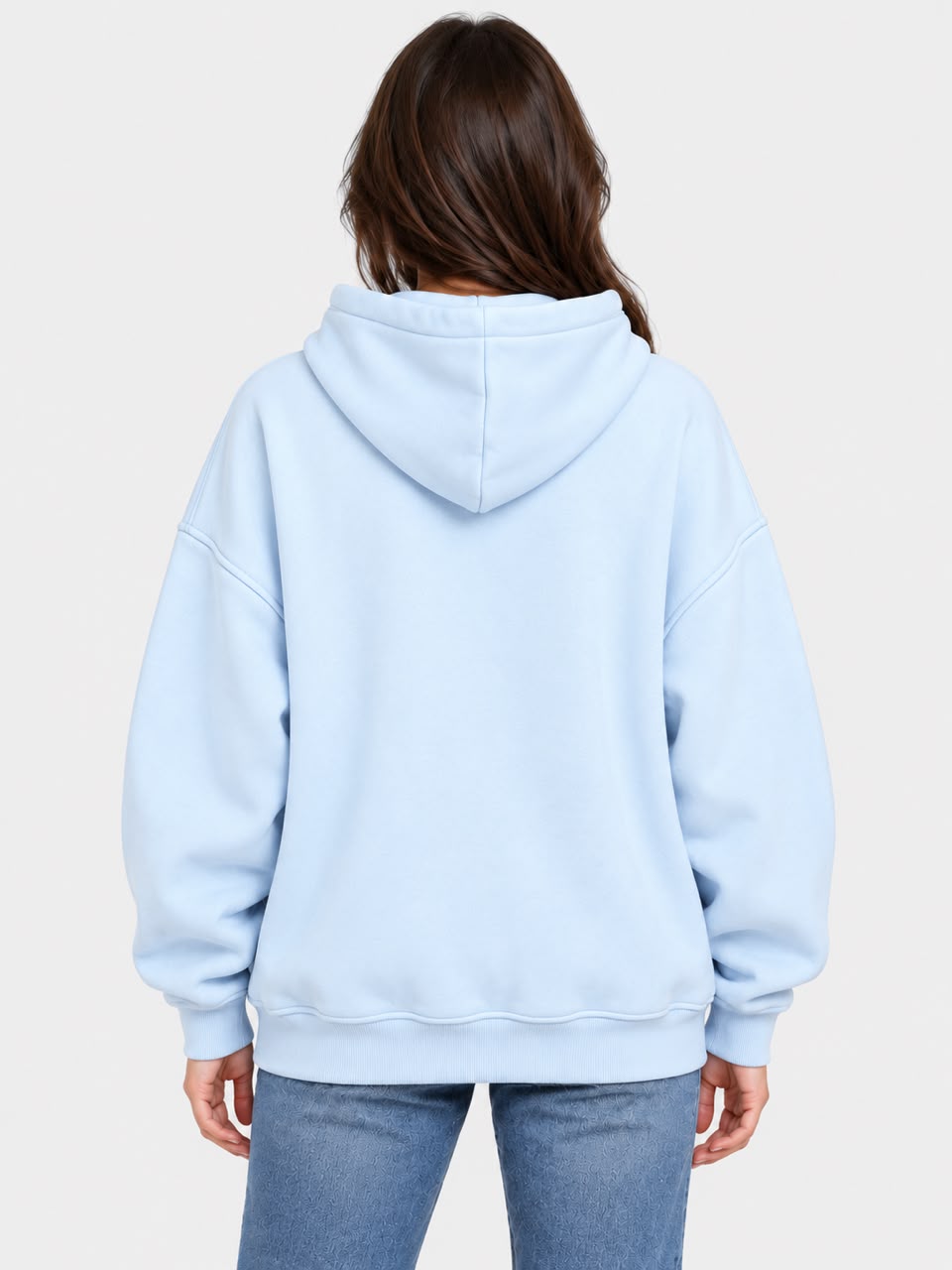 Oversized Hoodie - Light Blue - CH11001