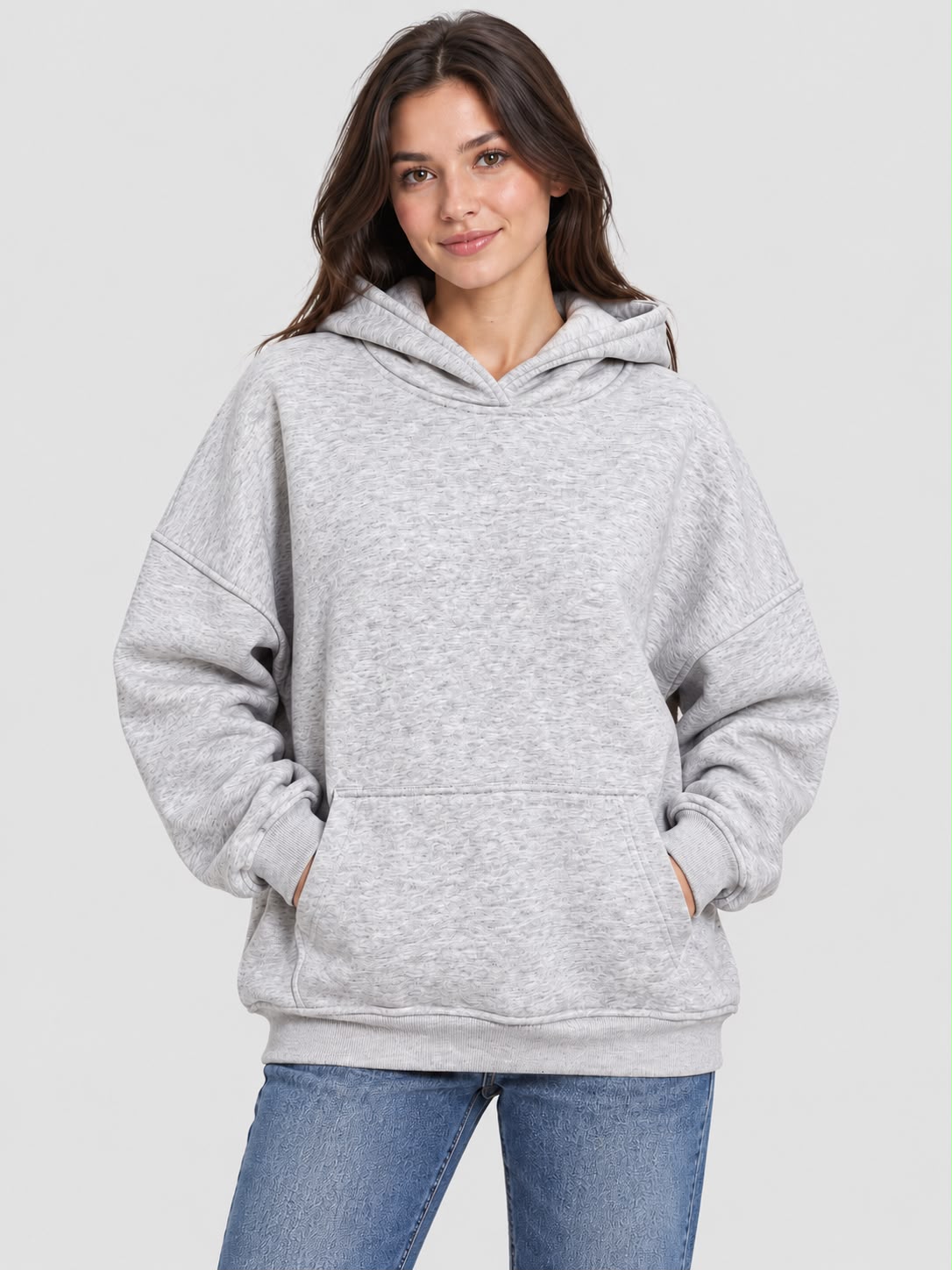 Oversized Hoodie - Grey - CH11001