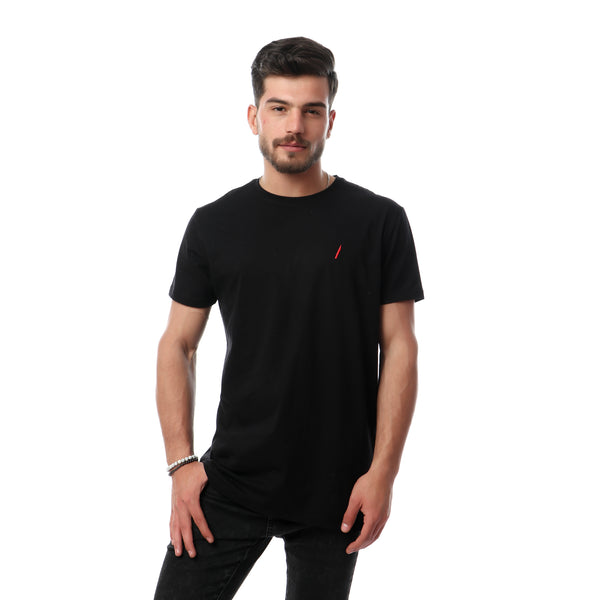 Contrast Logo Basic Tshirt For Men -110504004