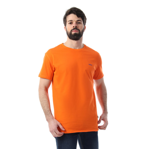 Basic Round Neck Tshirt For Men With Logo -110504003