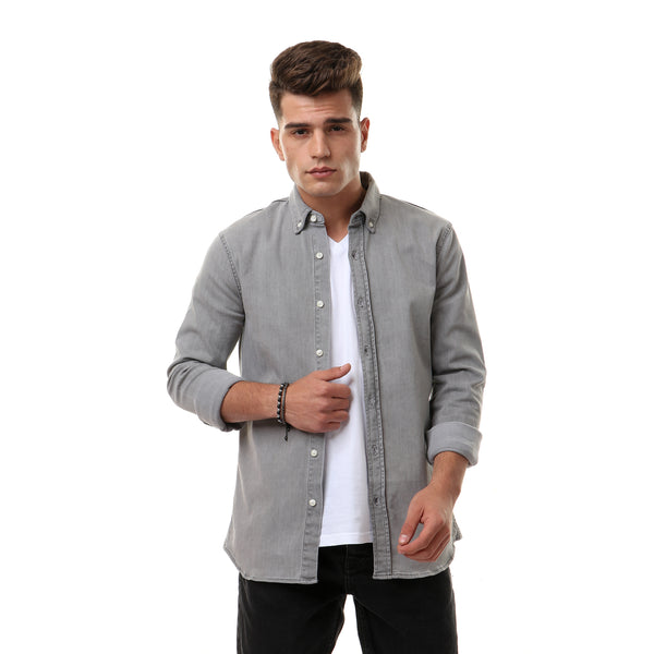 Denim Long Sleeve Shirt For Men -110506002