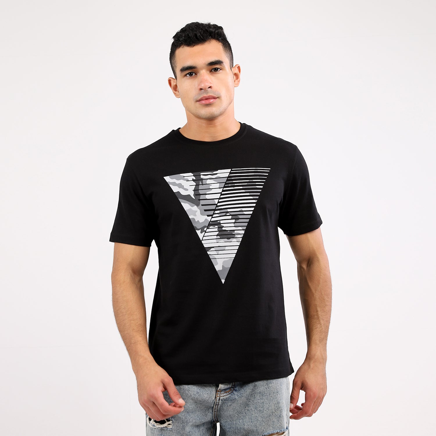 Army Triangle Tshirt For Men -110704020