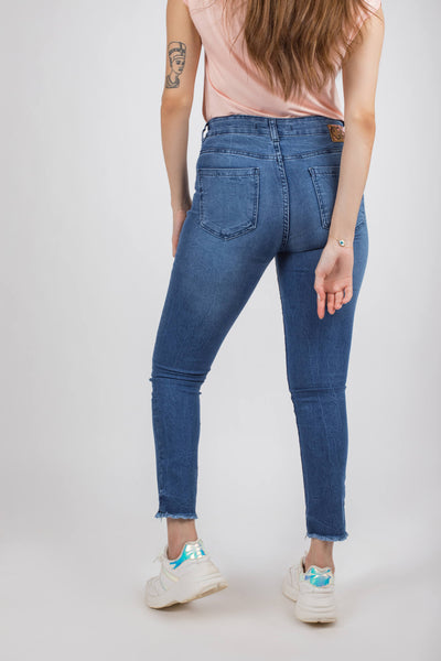 Dot Crop Jeans - A21731