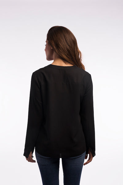 Front Zipper Blouse - A1101