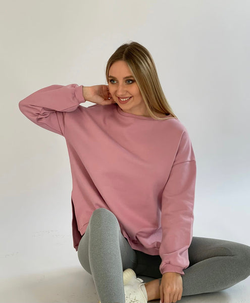 Old Pink Long oversized sweatshirt - 22SS2