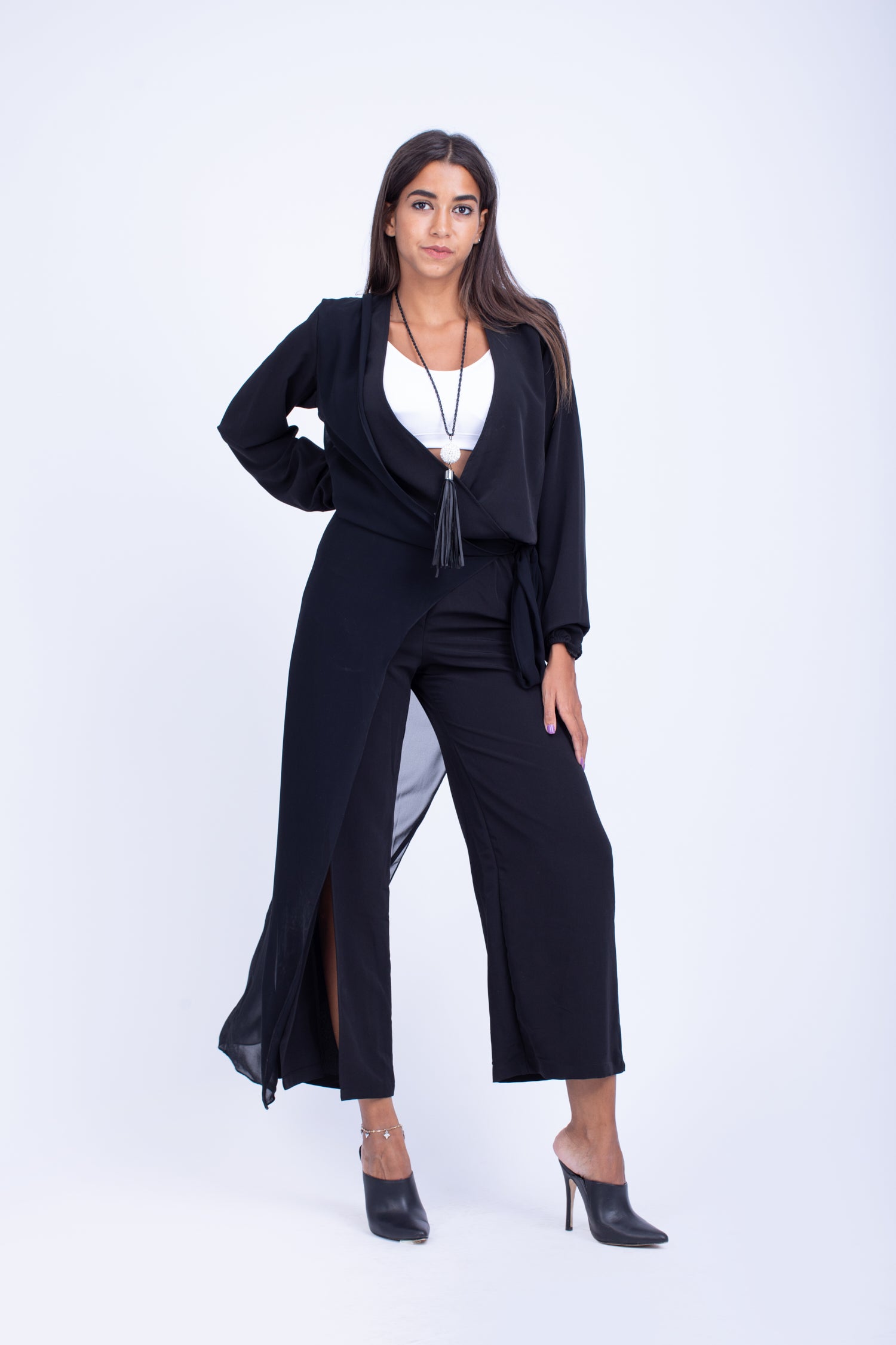 Crepe Chiffon Jumpsuit - W204